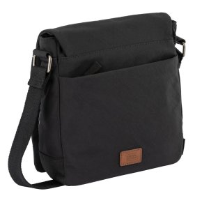 CAMEL ACTIVE CITY flap bag M top zip black